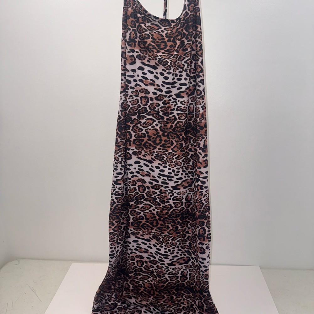 Leopard Print Maxi Dress